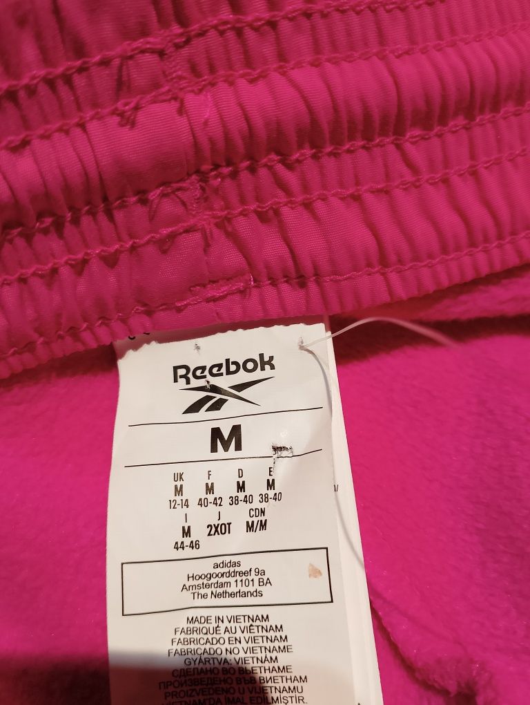 Nowe Różowe Damskie Spodnie Dresowe Z Polaru Reebok