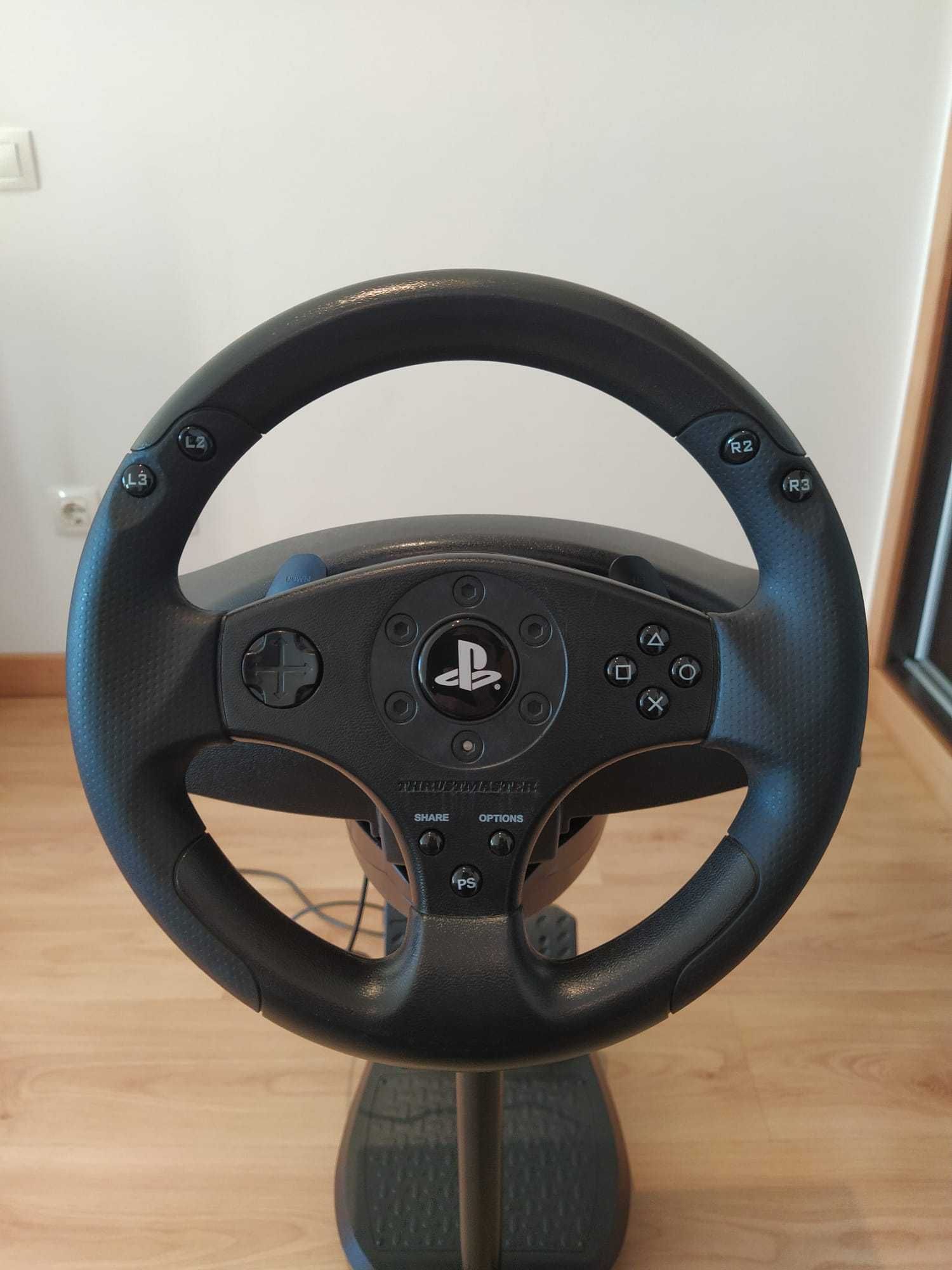 Volante e pedais Thrustmaster T80 para Playstation