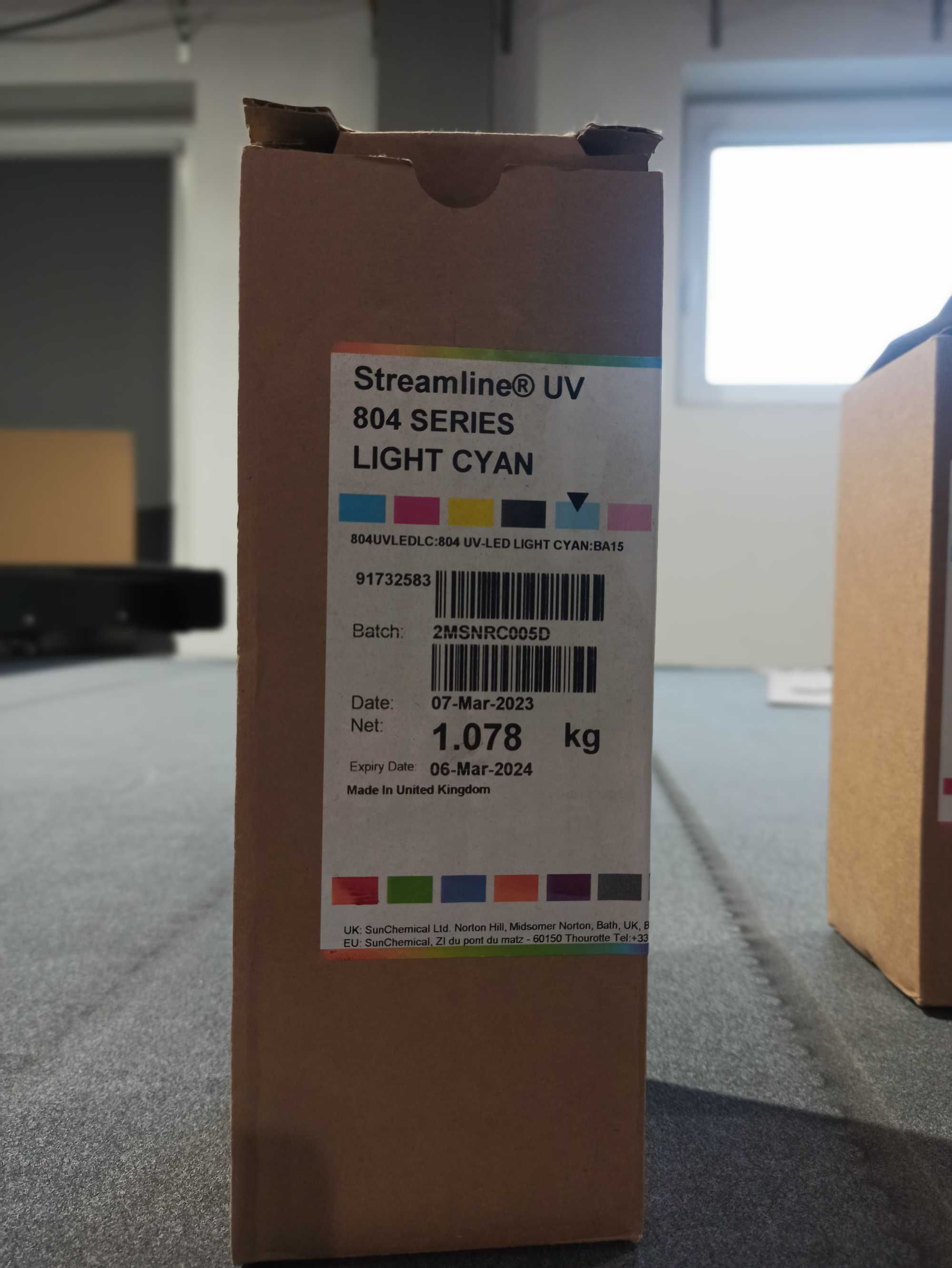 Farby UVLED Streamline 804 Magenta Cyan Black Yellow Light Cyan Magent
