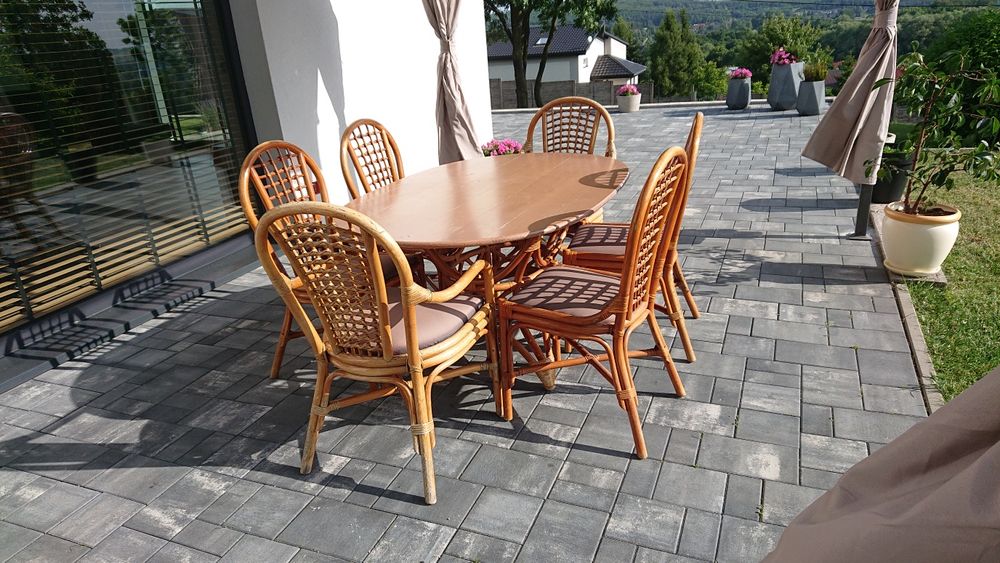 Meble ogrodowe ratanowe