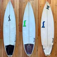 3 pranchas de surf, 6’1, 5’11, 5,9