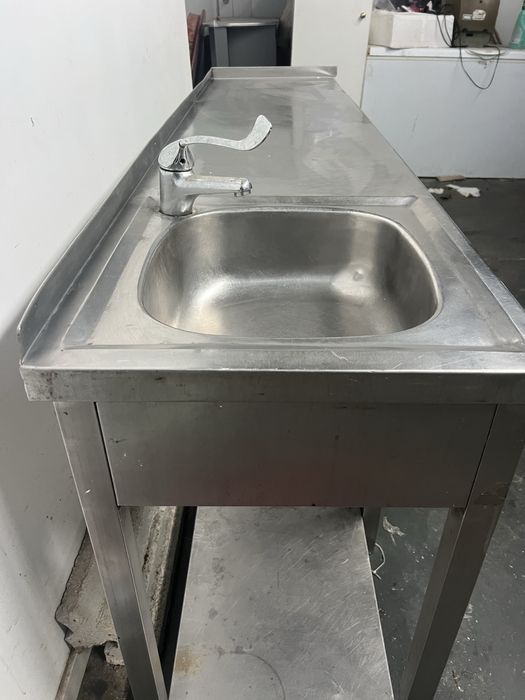 Bancada/lavatório inox