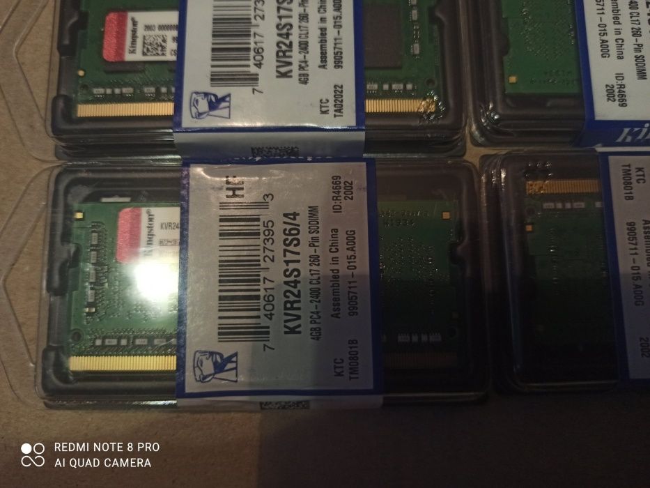 Модуль пам'яті для ноутбука SoDIMM DDR4 4GB 2400 MHz Kingston