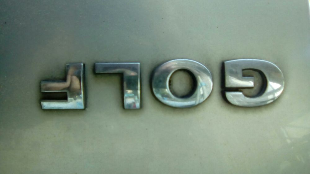 Letras e Simbolo Ww Golf Tdi