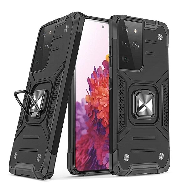 Wozinsky Ring Armor pancerne hybrydowe etui pokrowiec + magnetyczny uc