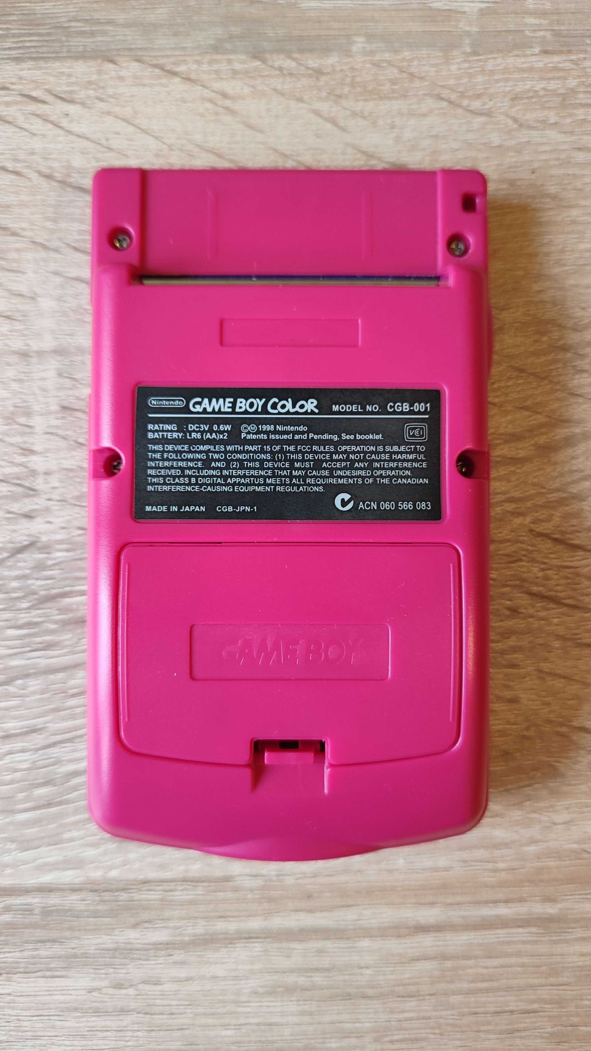 Nintendo GameBoy Color GBC (ekran IPS, nowy układ zasilający)