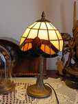 Lampa ,,Tiffany" witrażowa