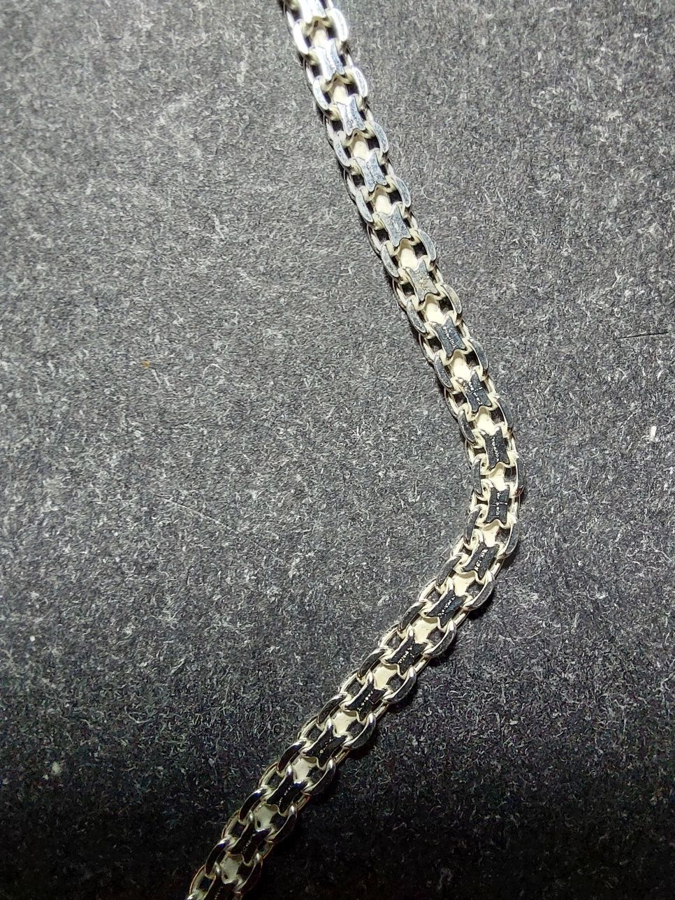 Łańcuszek Srebrny Bismarc 50cm