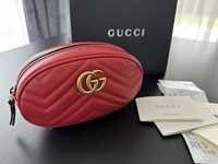 Gucci GG Marmont Red nerka torebka skórzana 100% oryginał, paragon!!