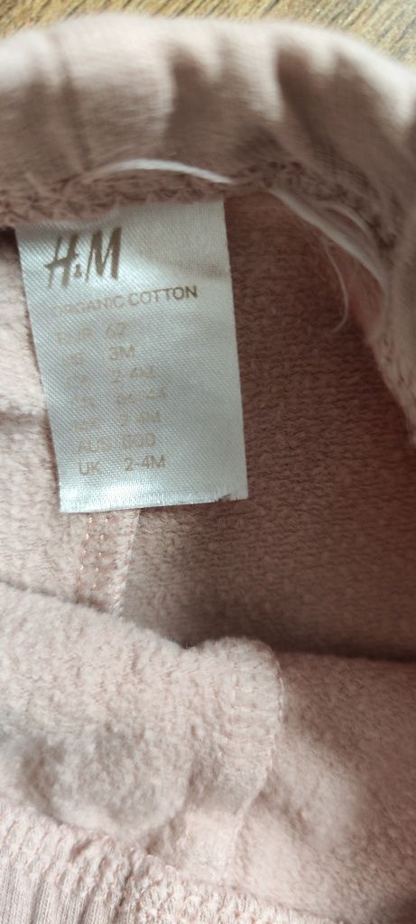 Zestaw niemowlęcy dziewczęcy H&M rozmiar 62