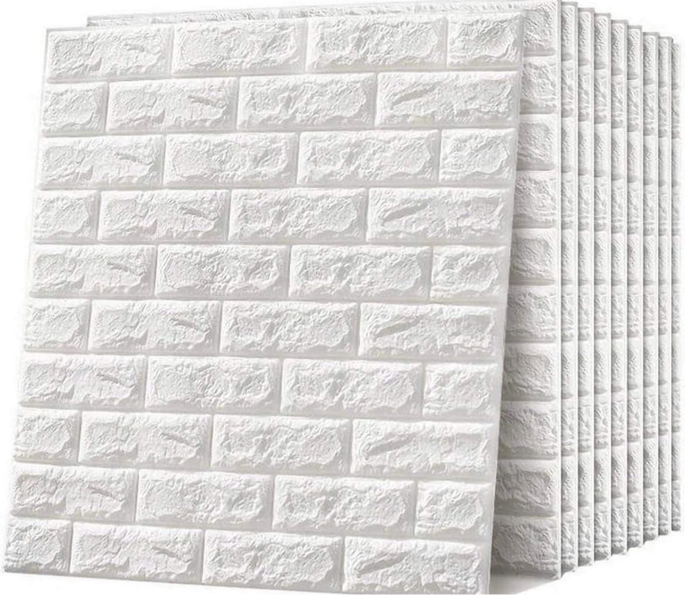 Panele Cegła Tapeta 3D Samoprzylepna 70x77 – Zestawy 10 sztuk - 5,4m2