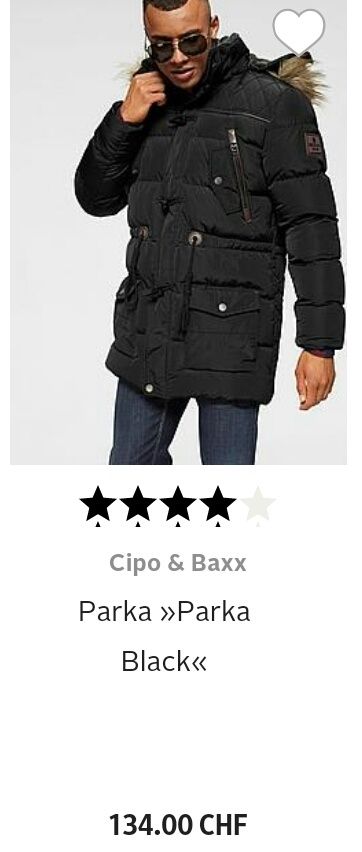 Kurtka męska 3XL ocieplana Cipo&Baxx nowa oryginalna XL XXL