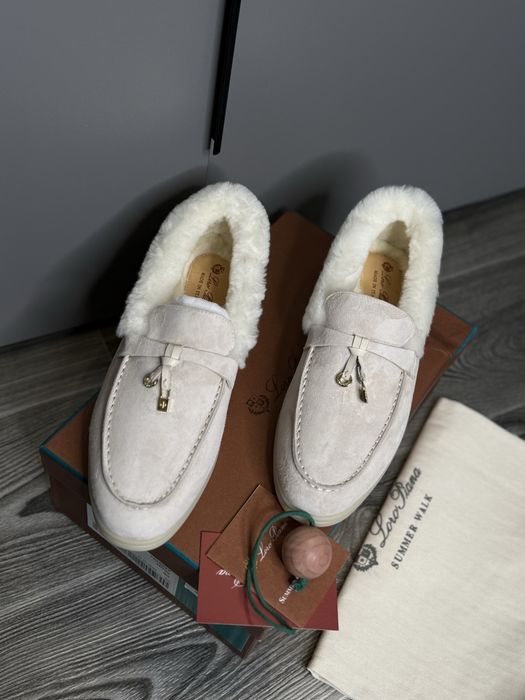 Лофери з хутром зимові лофери loro piana lp кеды с мехом ugg