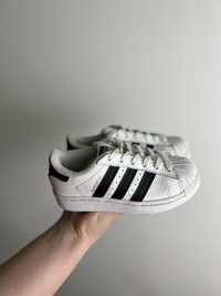 Дитячі кросівки adidas superstar білі, кросівки 28 р