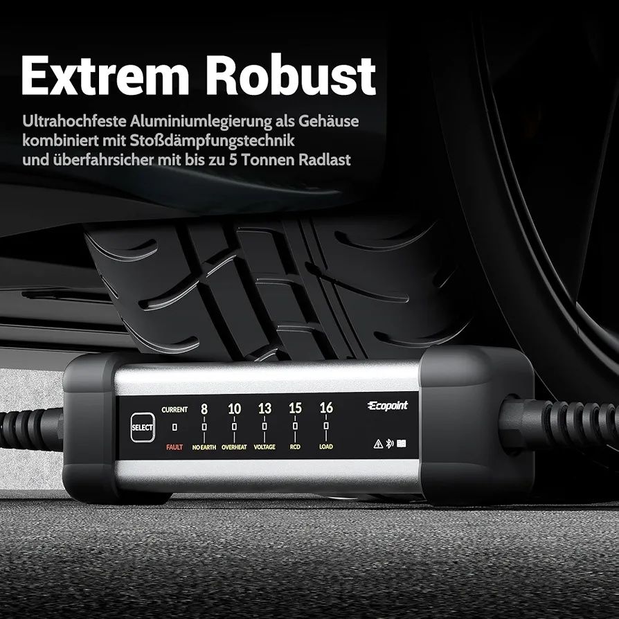 Ładowarka do samochodu ECOPOINT 3-fazowa 11kw. WiFi Bluetooth