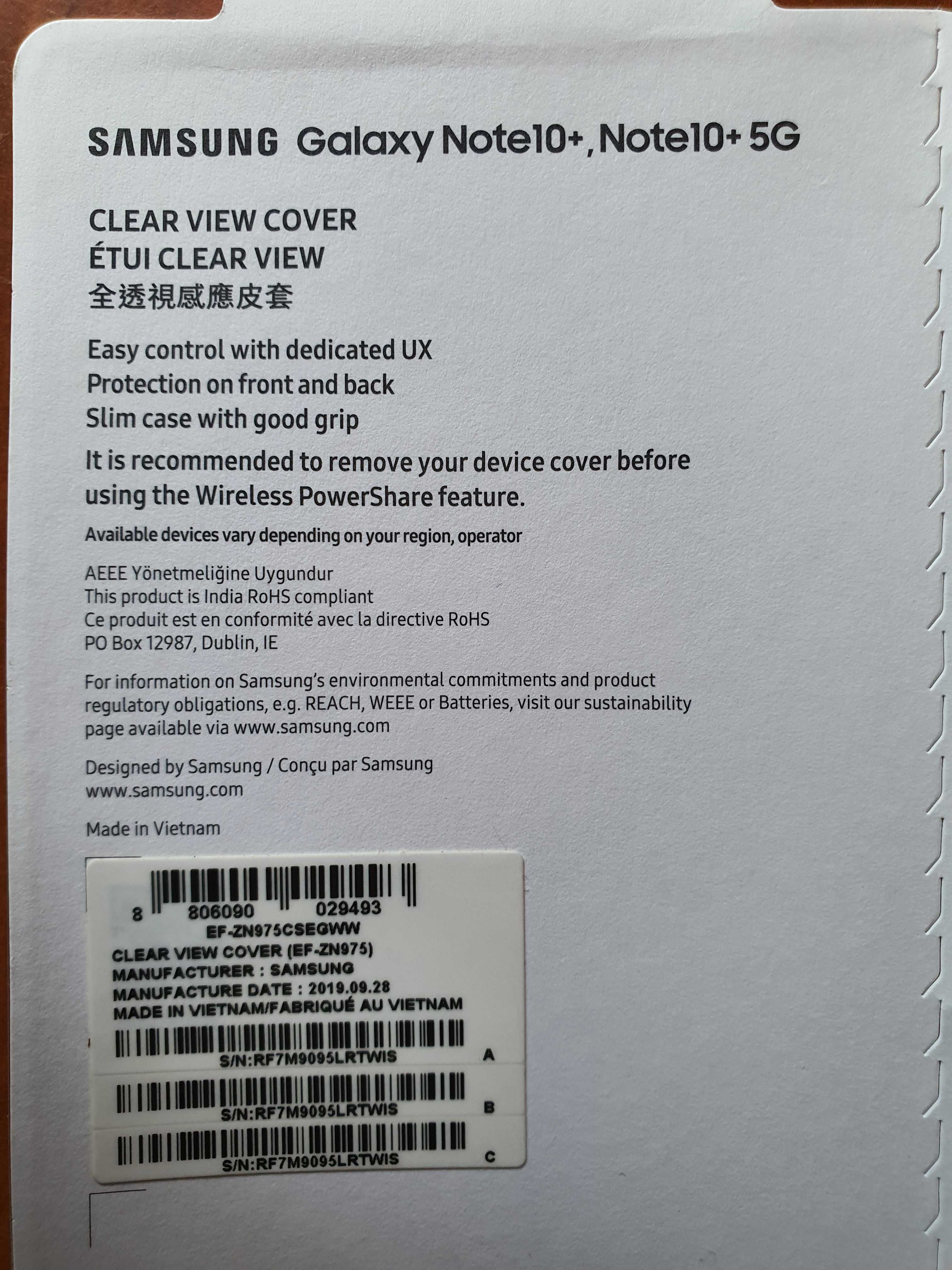 Etui do telefonu Samsung Galaxy Note 10+ PLUS (tylko pudełko!)