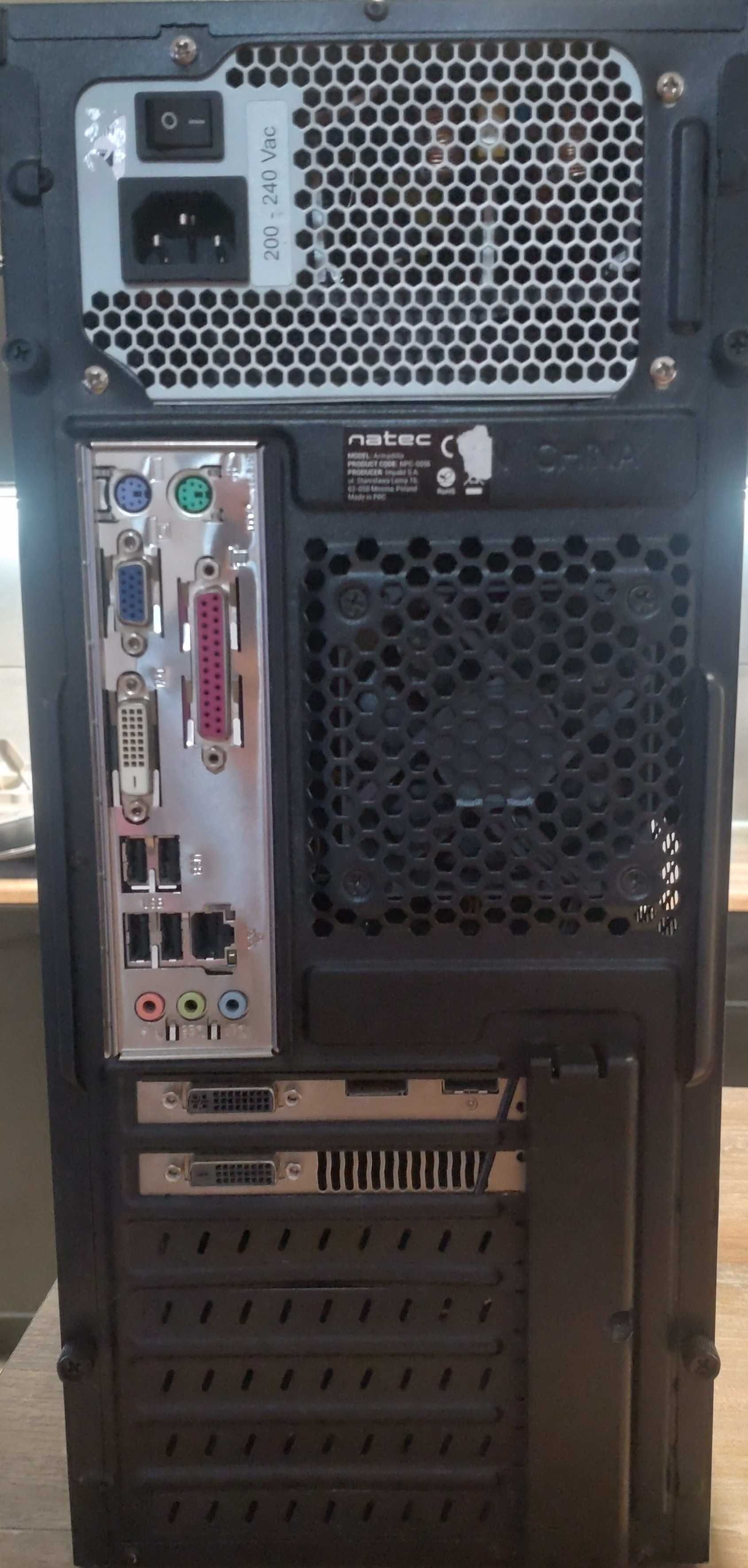 Komputer stacjonarny: intel i5, 8GB RAM, Karta 1GB