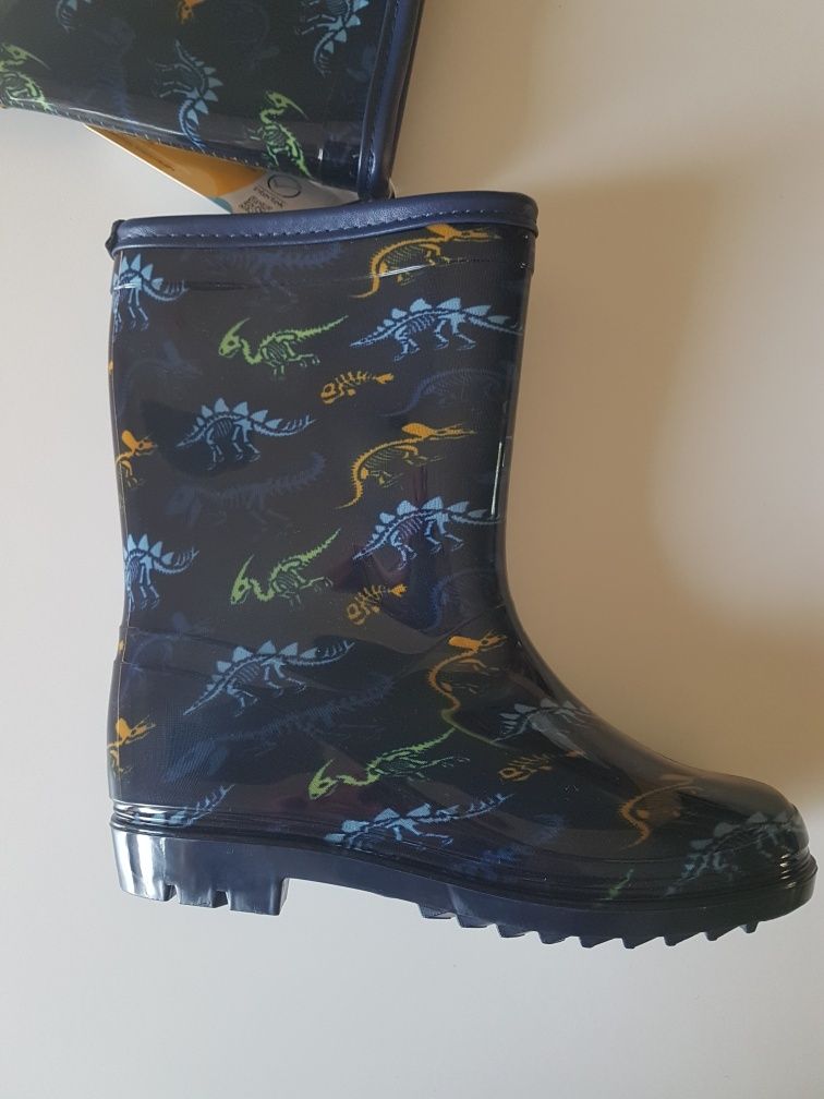 Kalosze nowe dla dziecka dinozaury