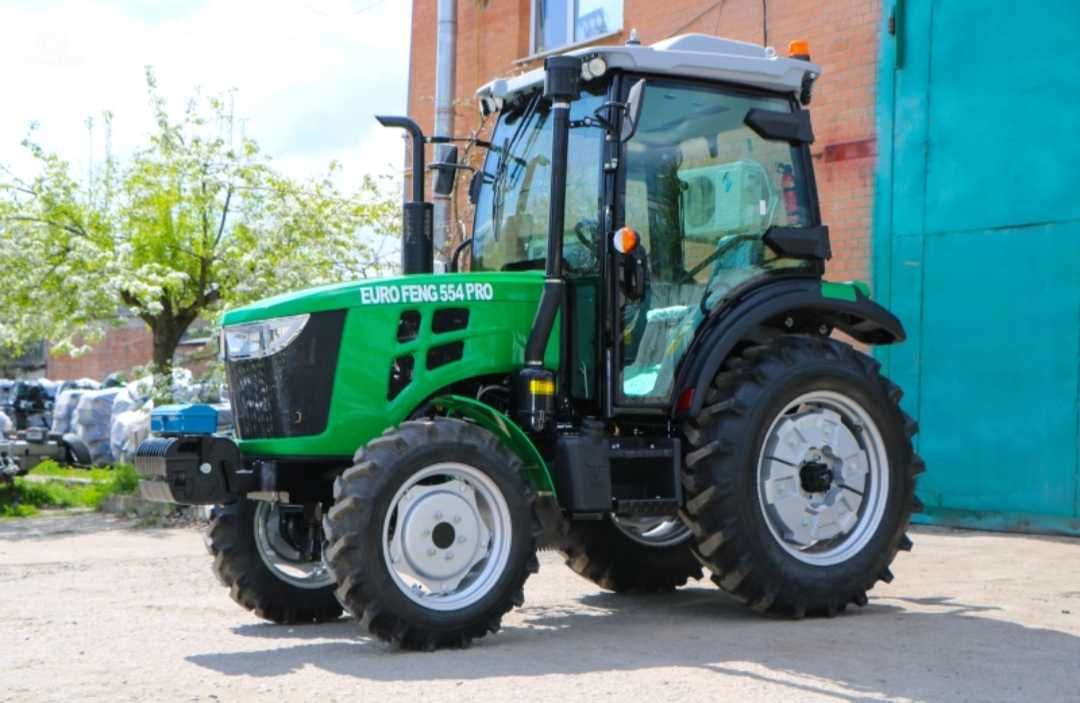 Мінітрактор Euro feng 554  Реверс Кондиціонер Примусова гідравліка