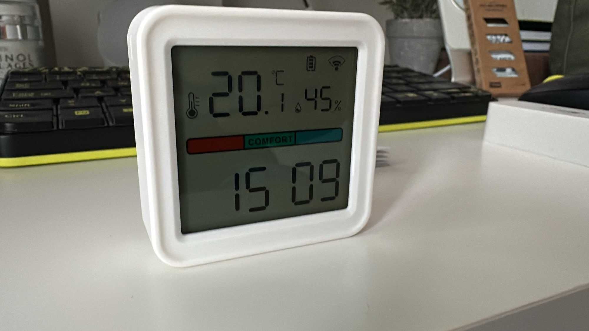 Часы и датчик WiFi Tuya: температура и влажность на вашем смартфоне.