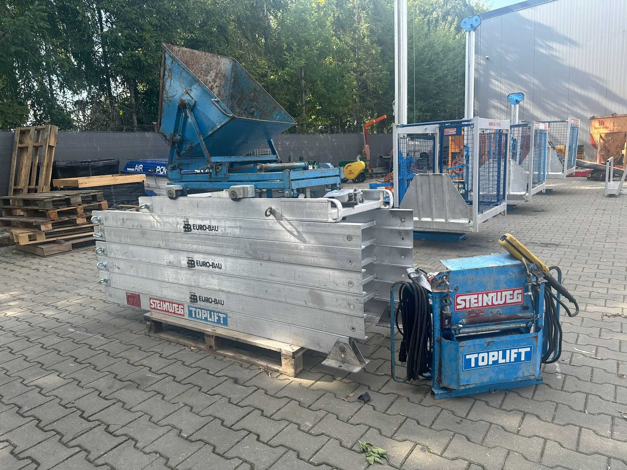 Drabina winda dekarska STEINWEG TOPLIFT 12-22m wciągarka 123