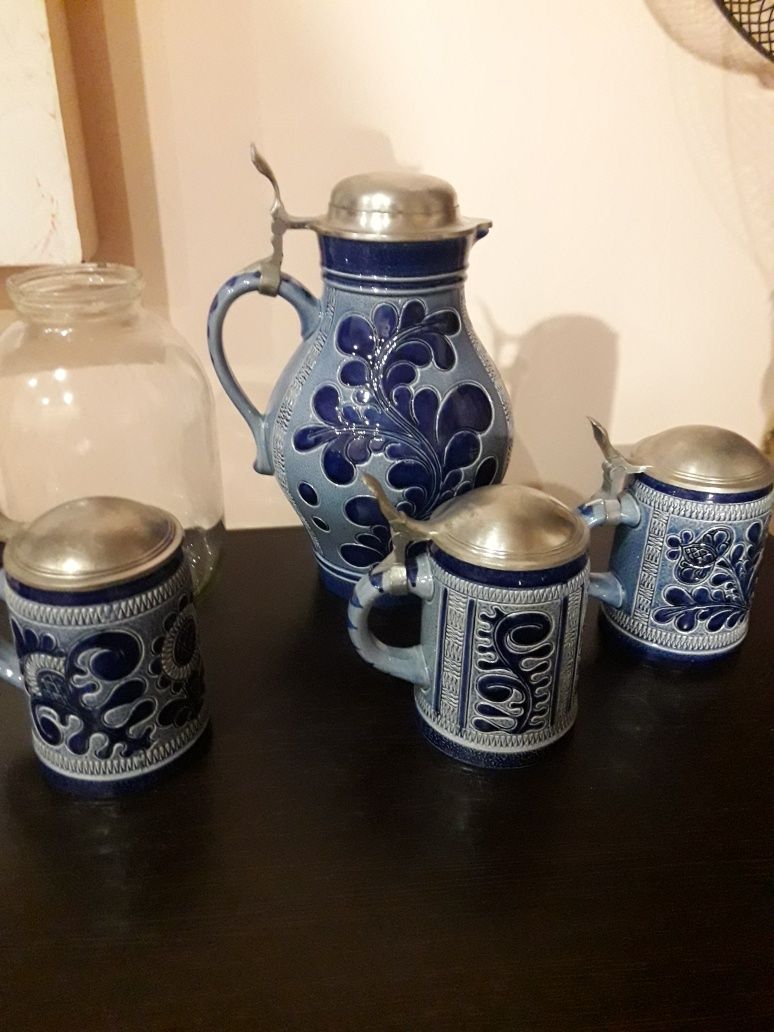 Кувшин Кружка Глечик Кухоль с крышкой из олово Германия