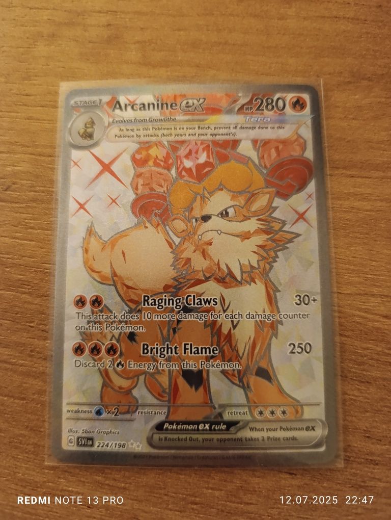 Arcanine Ex - Scarlet & Violet - Karty Pokemon