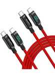 SOOPii Kabel USB C na USB C, 3 m, nylonowy typu C, 100 W