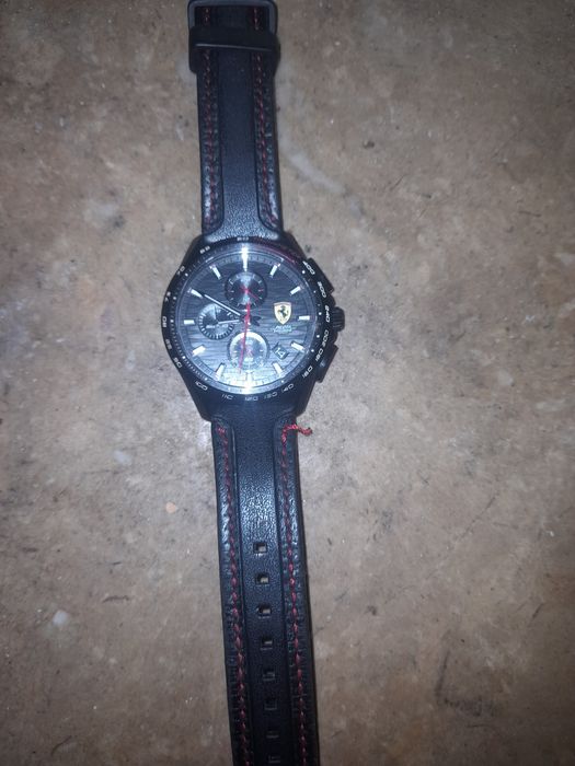 Relogio relógio scuderia ferrari  pilota evoluzione 5 troco lcd iphn 7