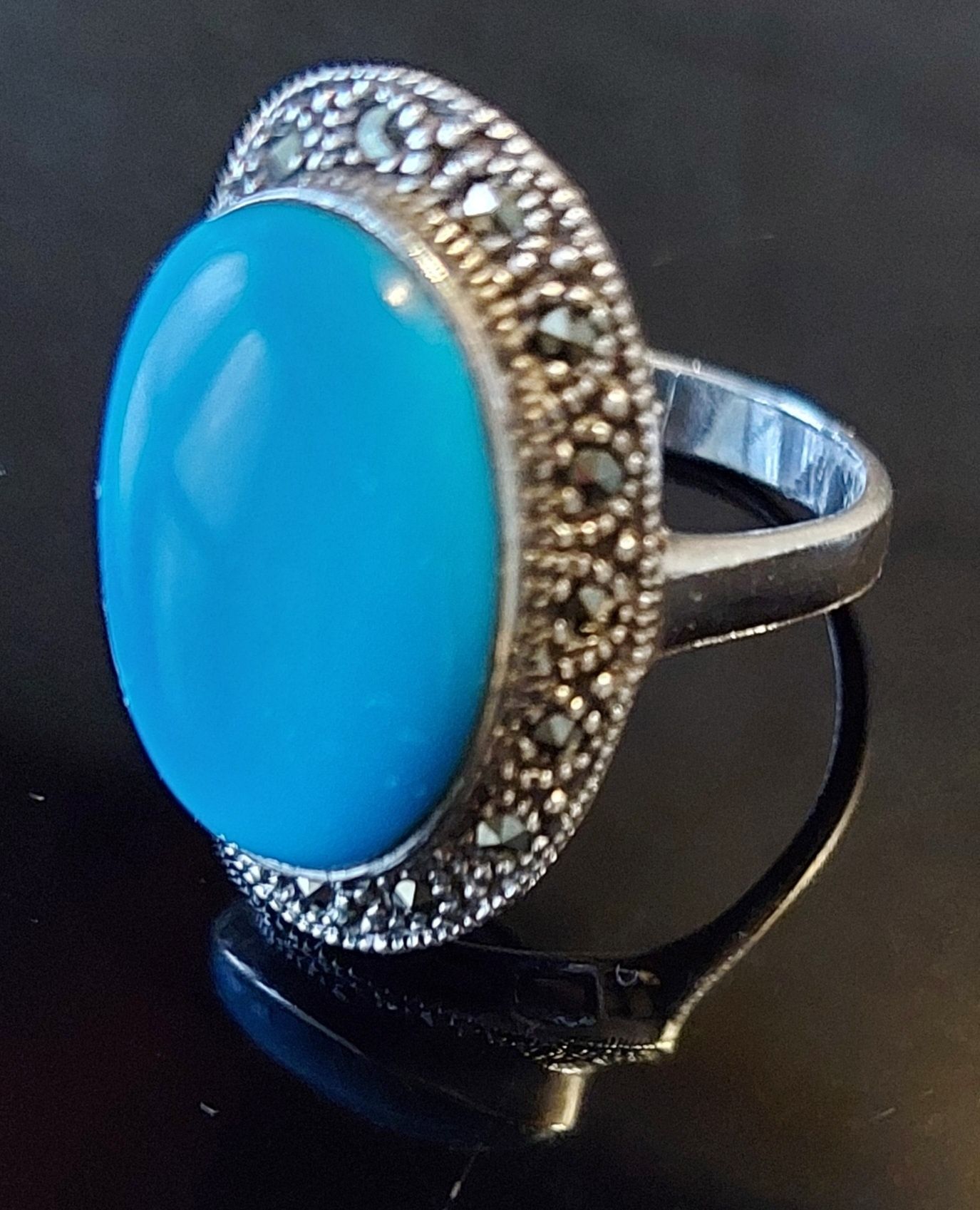 Перстень серебро с бирюзой