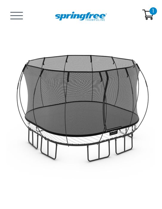 Trampolina Springfree Large Square najbezpieczniejsza na swieciw