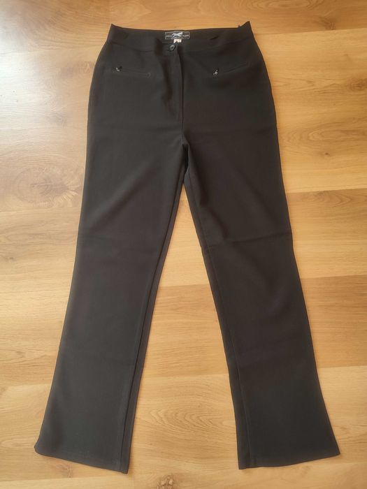 Spodnie czarne dzwony damskie rozmiar L