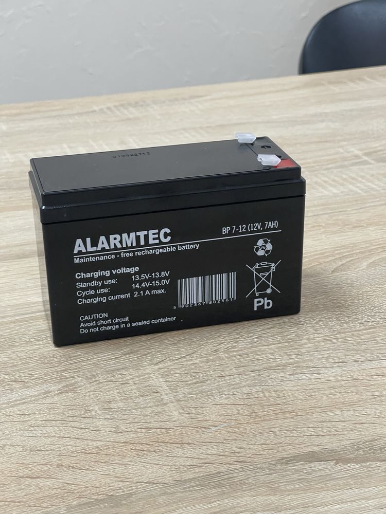 Акумуляторна батарея 12V7Ah/20Hr ALARMTEC свинцево-кислотна