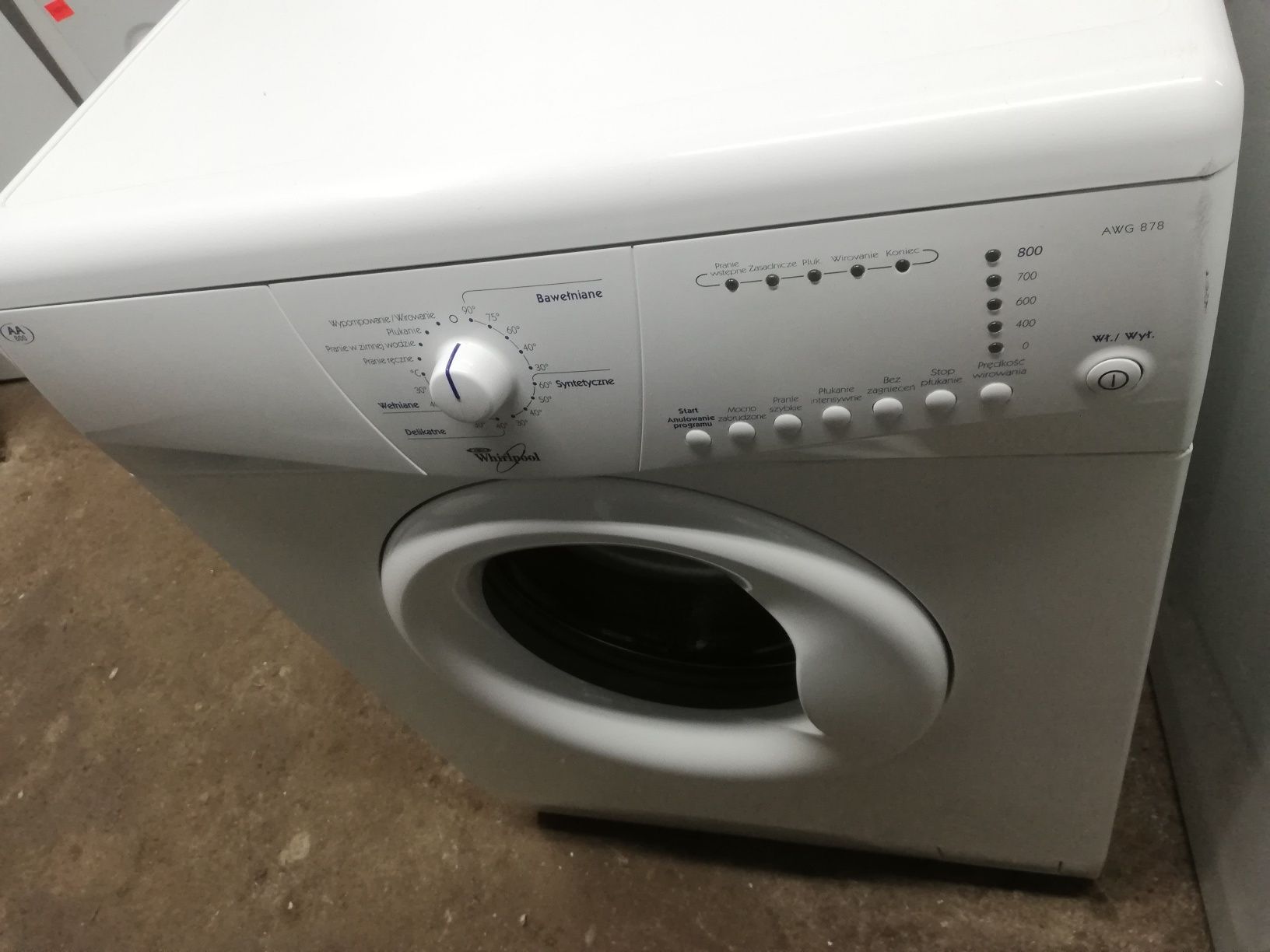 Pralka Whirlpool 35cm 5kg 800ob AA |12msc |BD stan |Dowóz