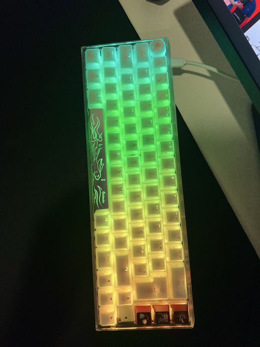 Teclado ducky one transparente