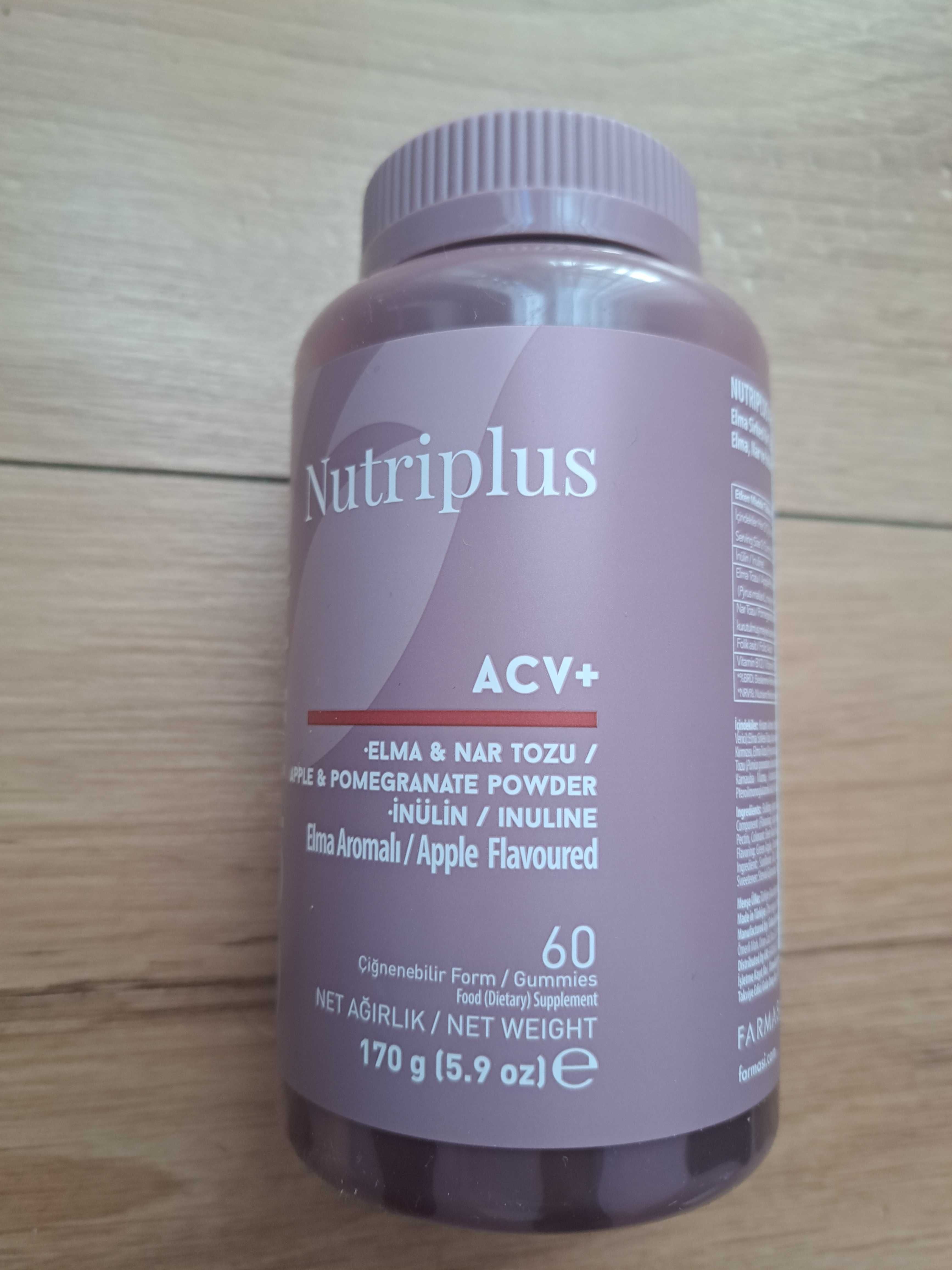 ACV Żelki z octem jabłkowym NUTRIPLUS Farmasi odchudzanie wzdęcia