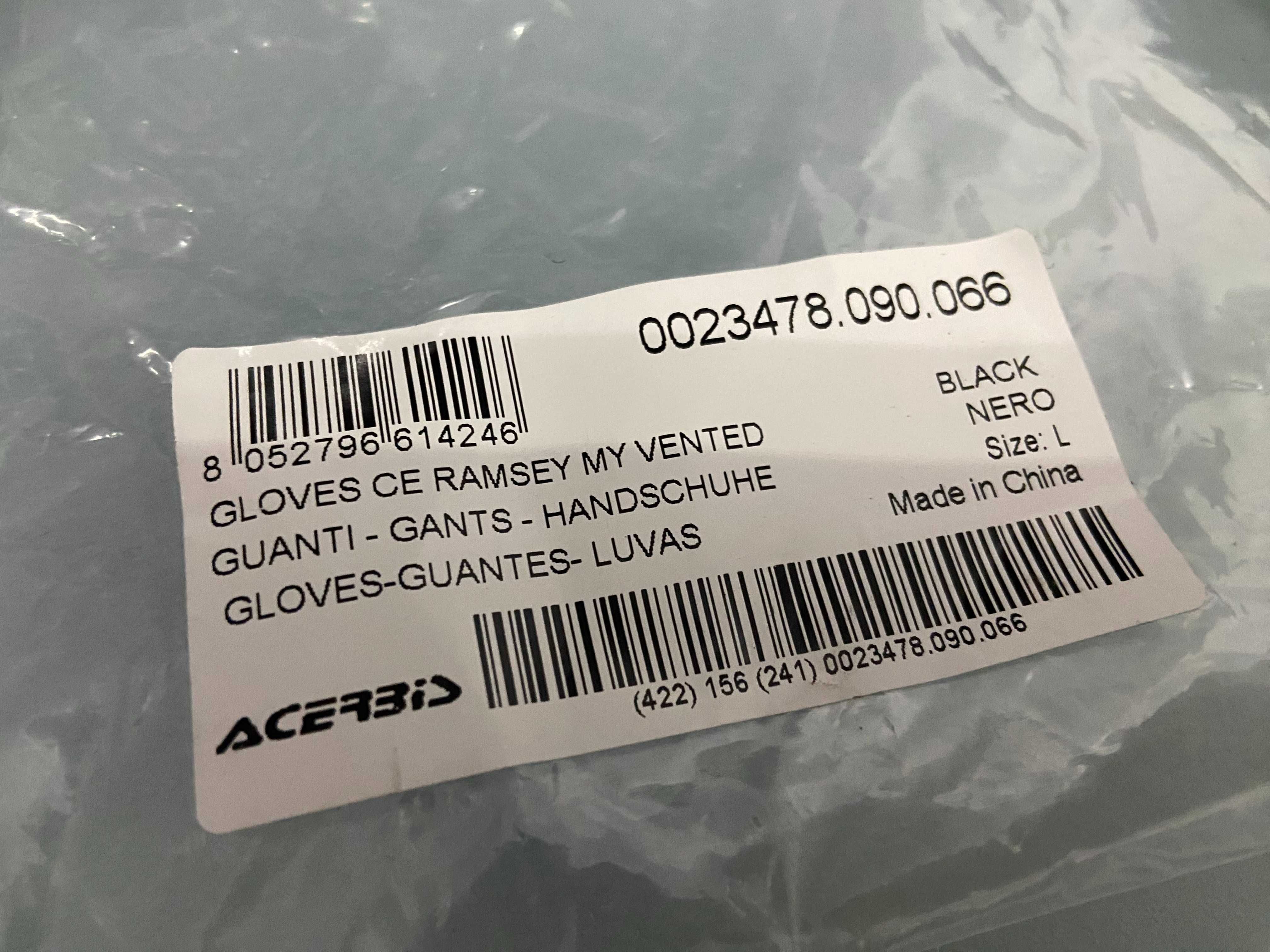 Rękawiczki ACERBIS Ramsey Nero M  XL Rękawice