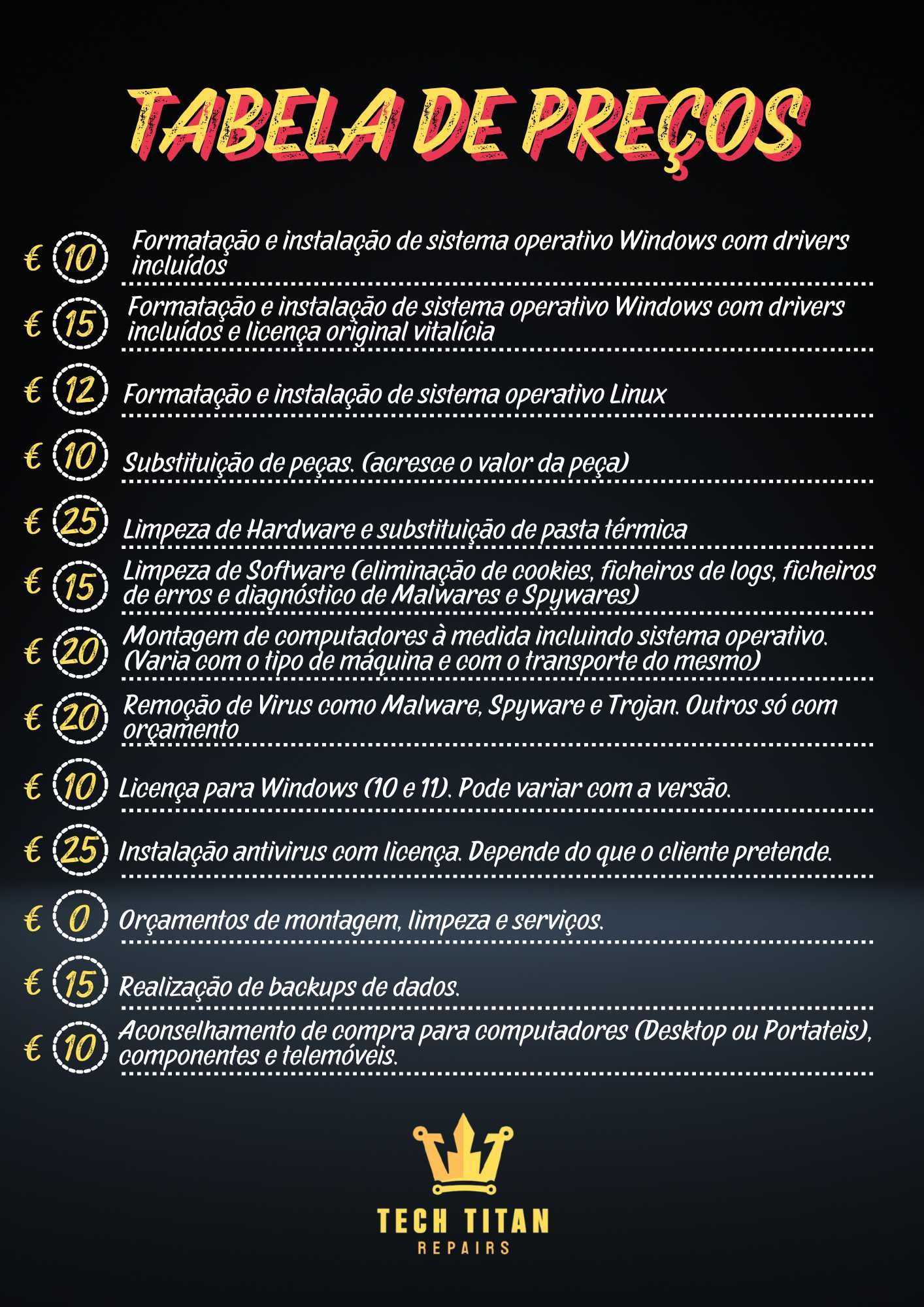 Reparação, Formatação e Montagem de Computadores