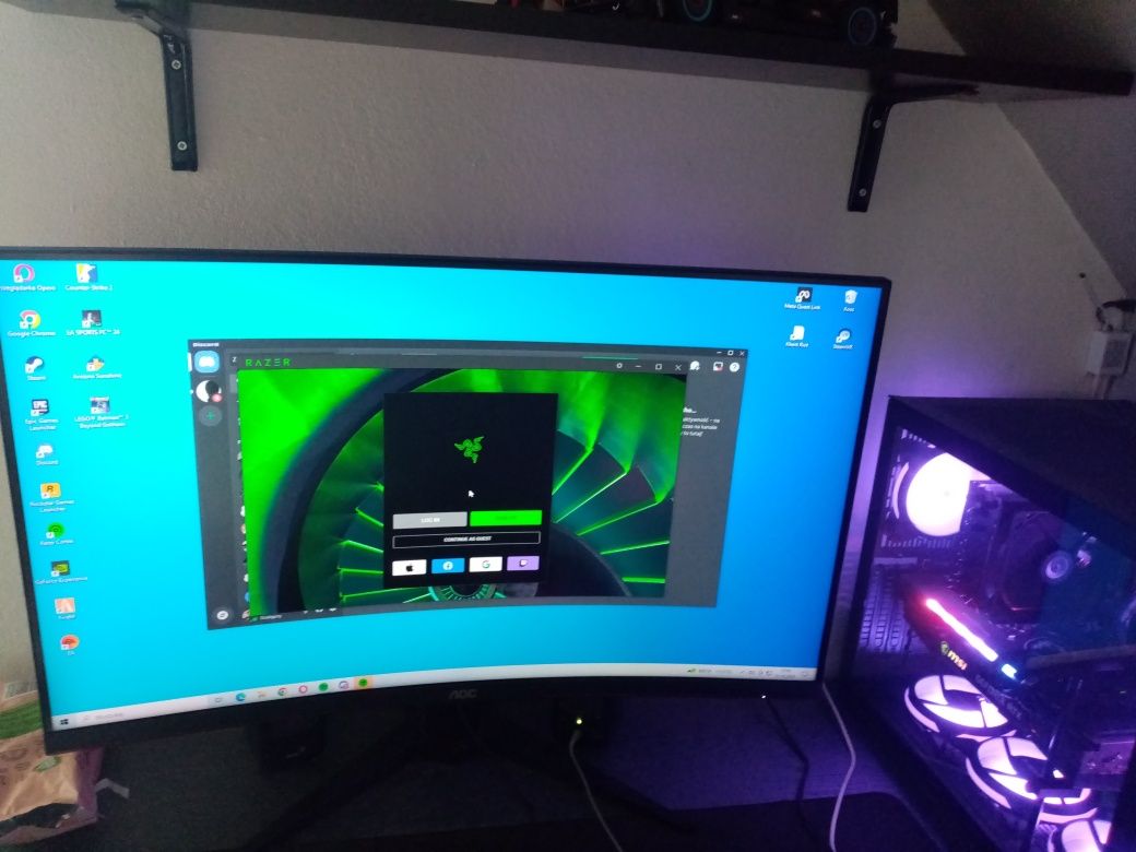 Komputer gamingowy +monitor