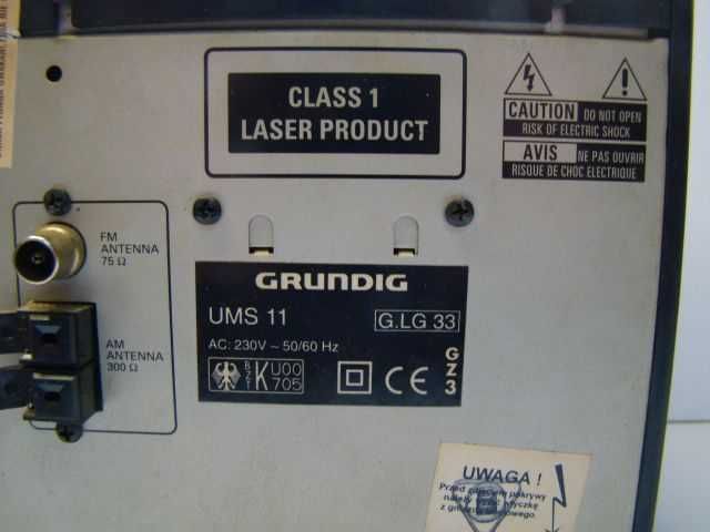 mini wieża GRUNDIG UMS 11 uszkodzona