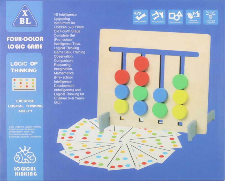 Головоломка гра на логіку деревяна розвиваюча гра