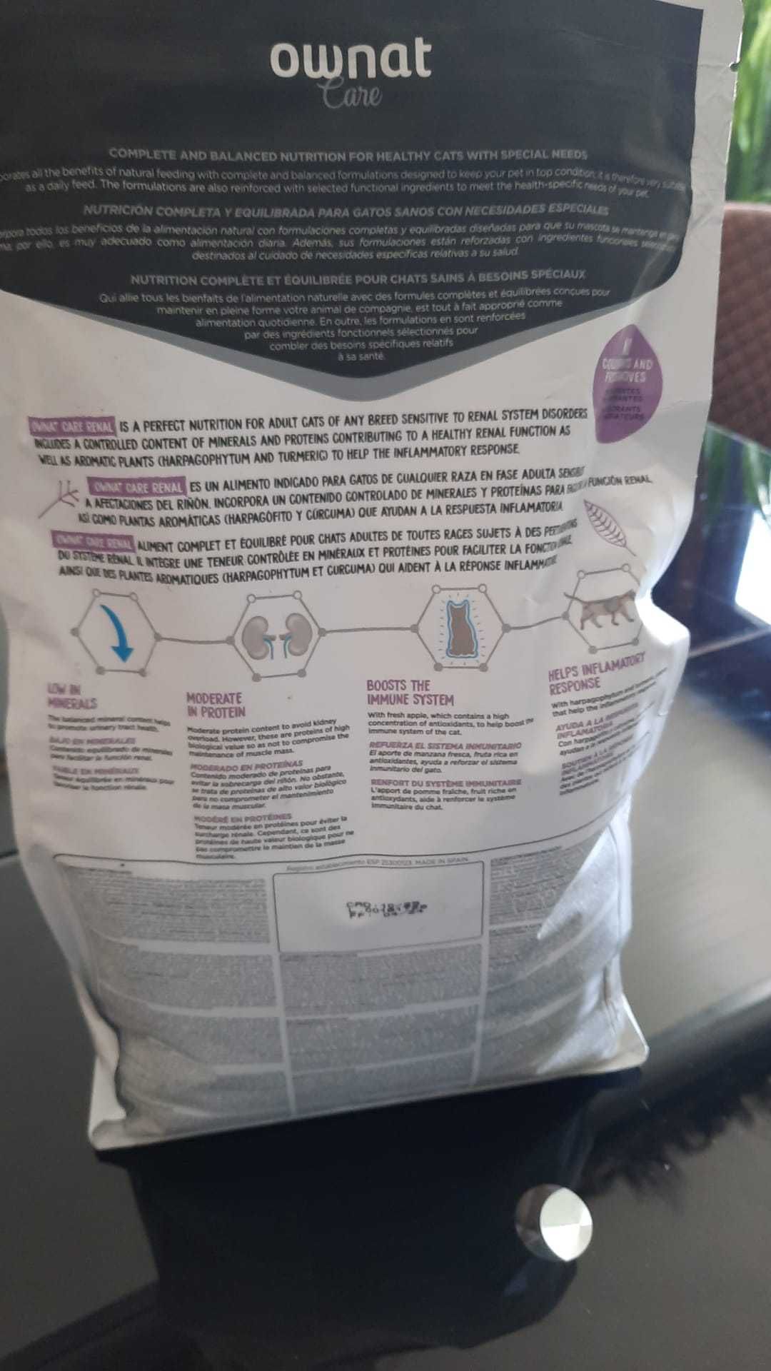 Ração ownat renal gato