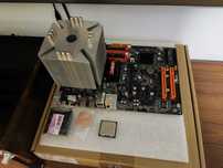 DFI LANParty P43-T34, miedziany IHS,cooler Ninja, E8400