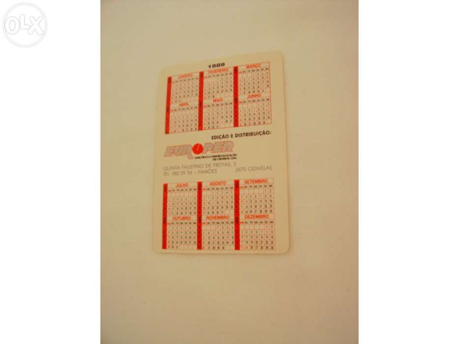 Calendário de Aviões - Tarrant Tabor - 1989