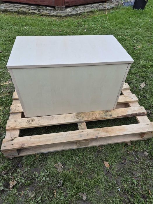Szafka kontenerek pod biurko na kółkach 68x49x43 cm biała-OKAZJA!!!