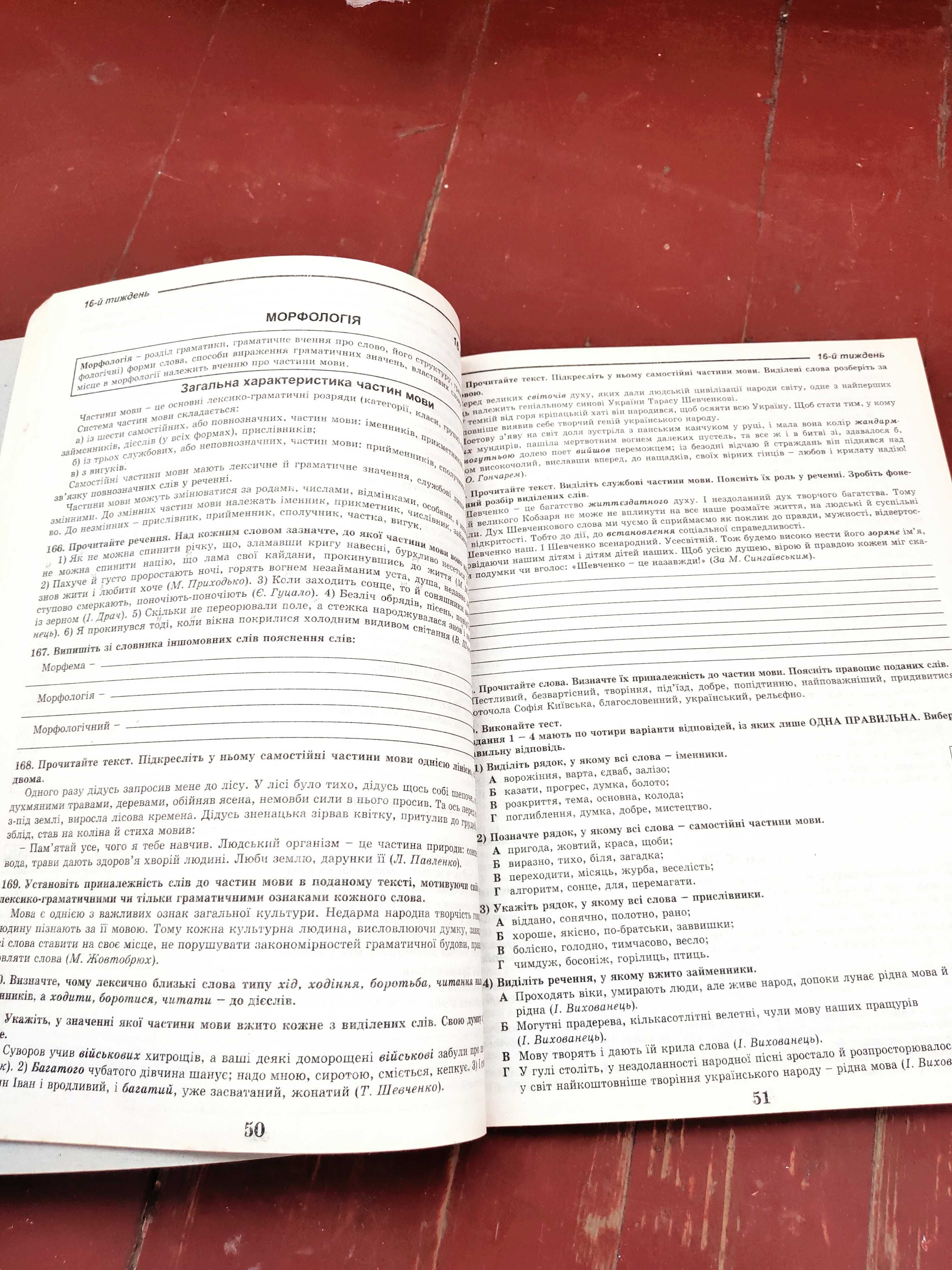 Книга для підготовки до зно з україської мови Баран