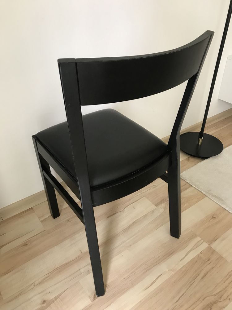 Krzesło drewniane Ikea czarne 2 szt.
