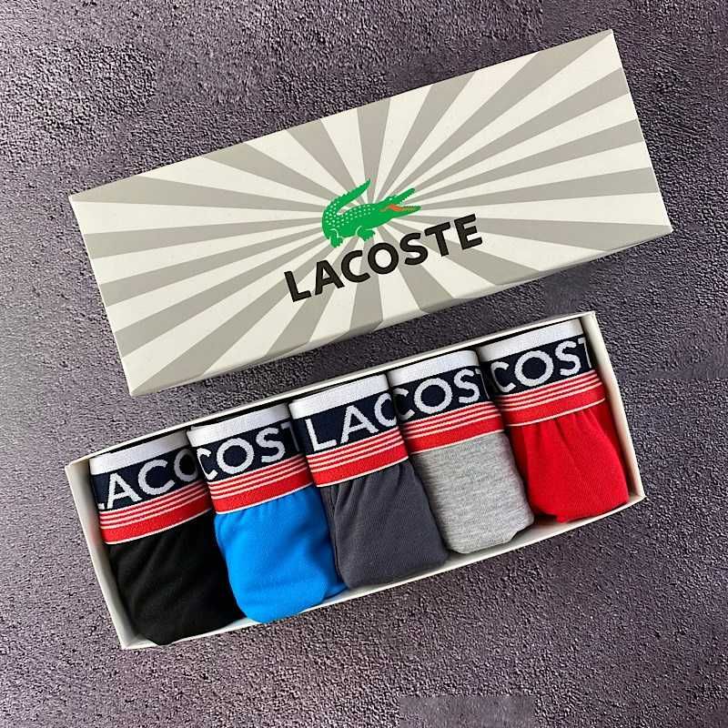 Чоловічі труси Lacoste у подарунковій упаковці 5 шт.U84