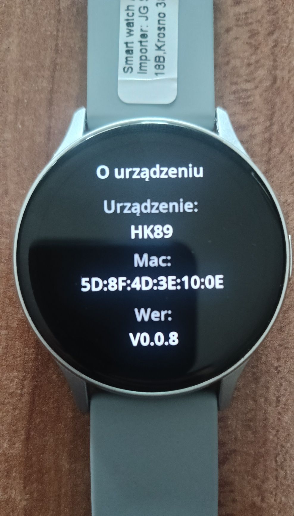 Smartwatch damski  HK89 ,dodatkowo bransoleta  kolor srebrny.