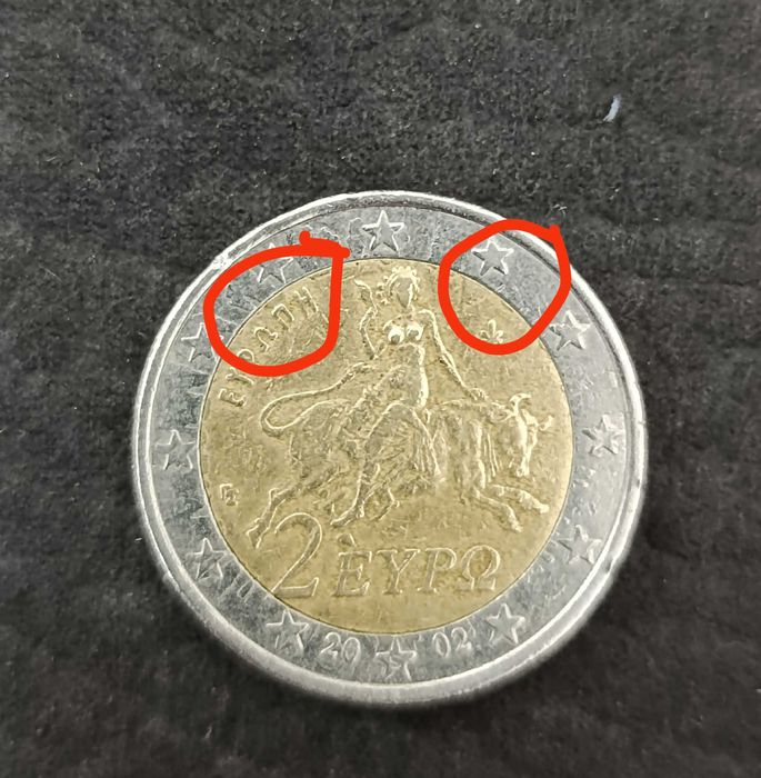 moeda de 2 euros rara para colecionador